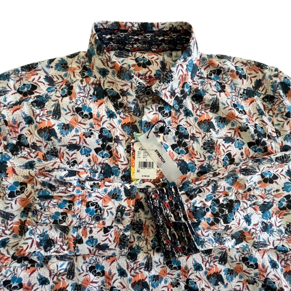 Robert Graham Abingdon Shirt Mens Small Multi Floral New Classic Fit Stretch